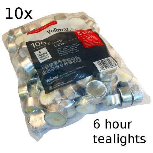 10x Tealights - 6 hour - Shopy Max