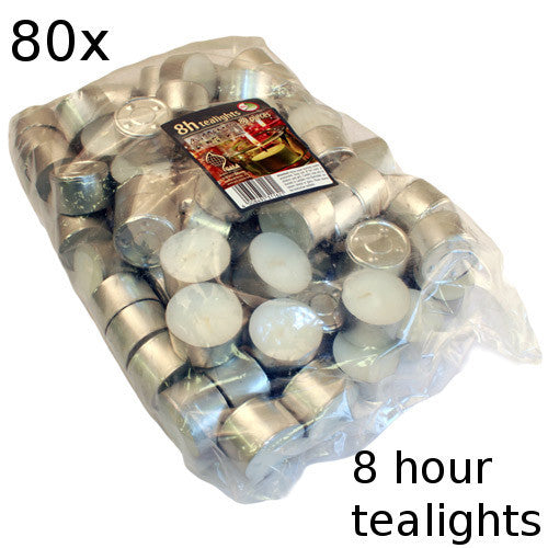 80x Tealights - 8 hour - Shopy Max