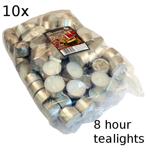 10x Tealights - 8 hour - Shopy Max