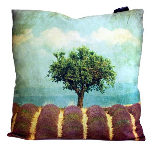Art Cushion Cover - Lavender Field - Grunge - Shopy Max