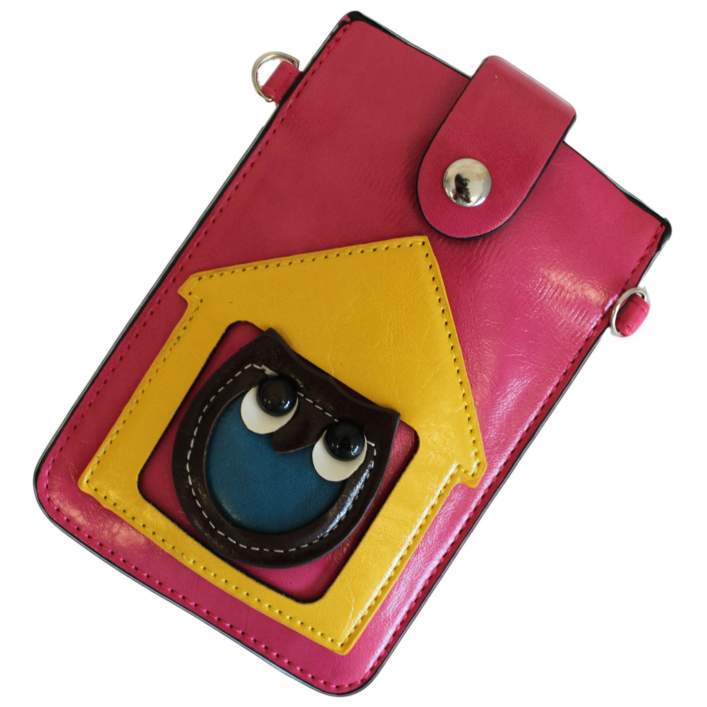 Owl Pouch - Red & Yellow - Shopy Max