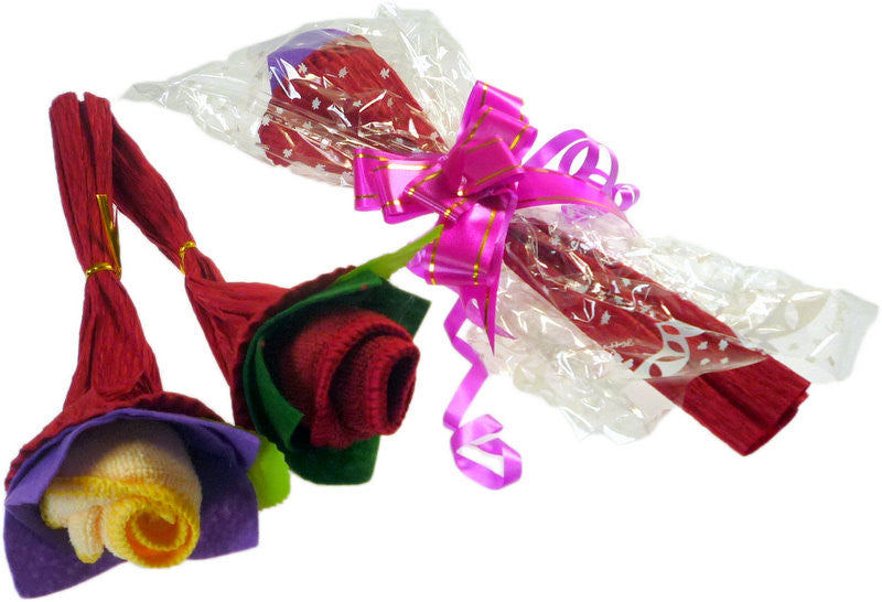 Single Rose Towel Gift Asst - Shopy Max