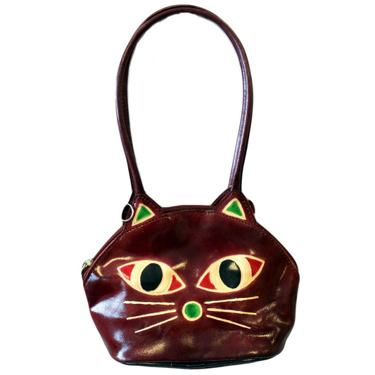 Pussy Cat Bag - burgundy - Shopy Max
