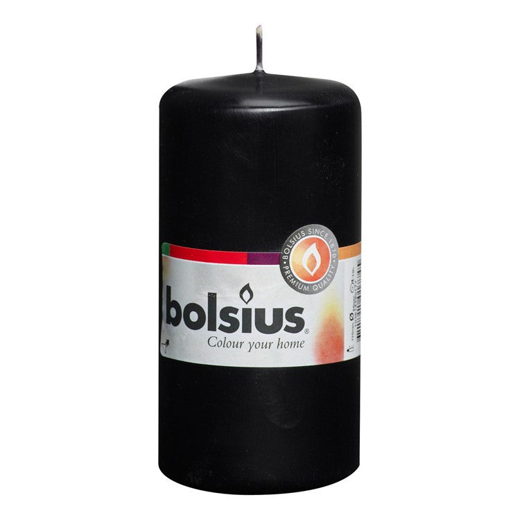 Bolsius Church Candle - Pillar - 120 x 60mm - Black