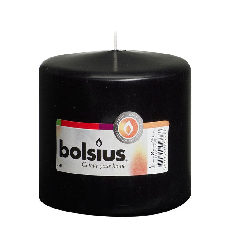 Bolsius Church Candle - Pillar - 100 x 100mm - Black