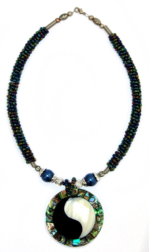 Shell Necklace - Ying Yang Paua - Shopy Max