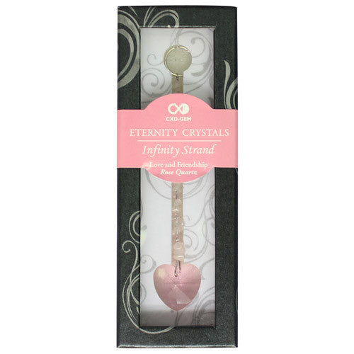 Crystal Strand with Rose Quartz Tail - Love & Friendship
