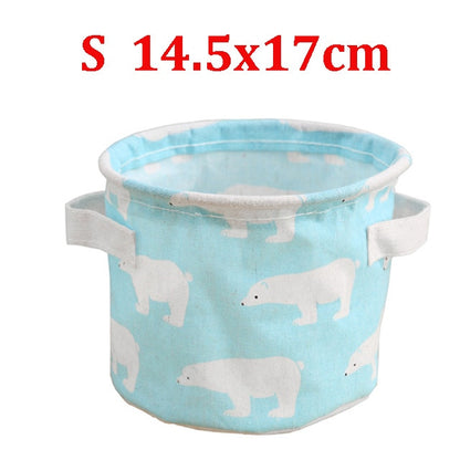 Desktop Storage Box Cute Printing Waterproof Organizer