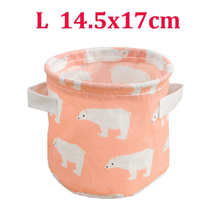 Desktop Storage Box Cute Printing Waterproof Organizer