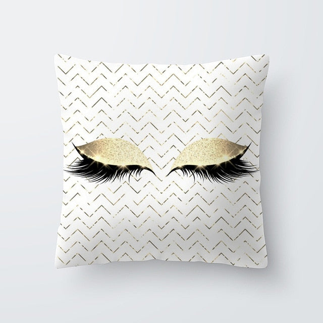 Marble Eye lash Decorative Throw Pillow Cushion Cover Home Decor