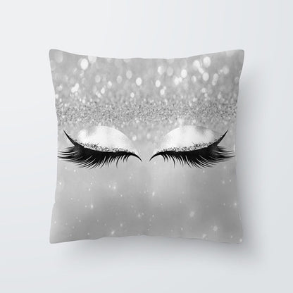 Marble Eye lash Decorative Throw Pillow Cushion Cover Home Decor
