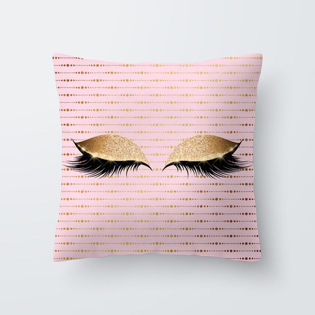 Marble Eye lash Decorative Throw Pillow Cushion Cover Home Decor