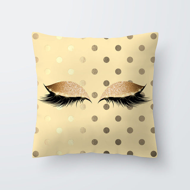 Marble Eye lash Decorative Throw Pillow Cushion Cover Home Decor