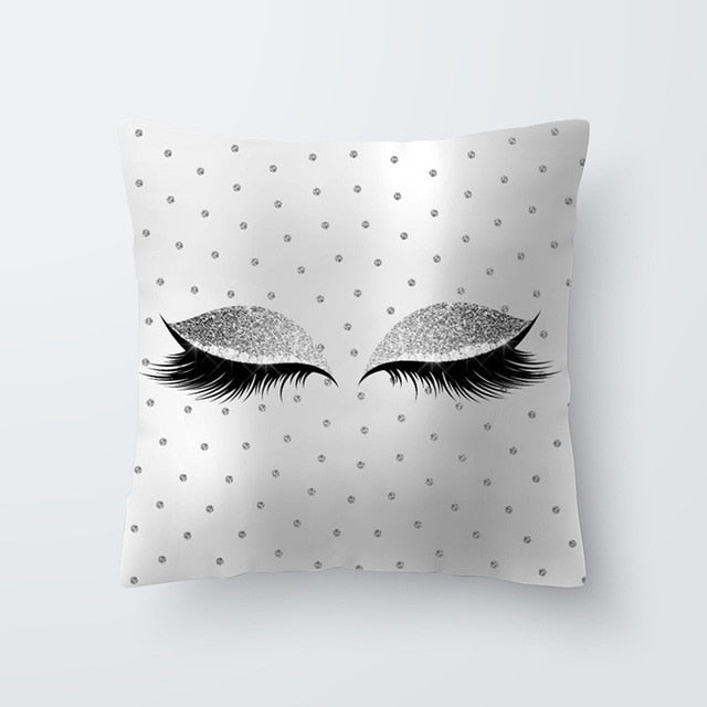Marble Eye lash Decorative Throw Pillow Cushion Cover Home Decor