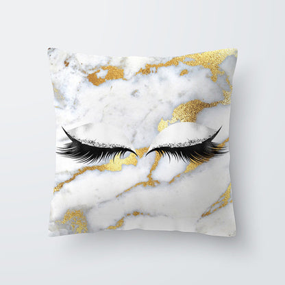 Marble Eye lash Decorative Throw Pillow Cushion Cover Home Decor
