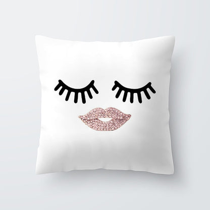 Marble Eye lash Decorative Throw Pillow Cushion Cover Home Decor