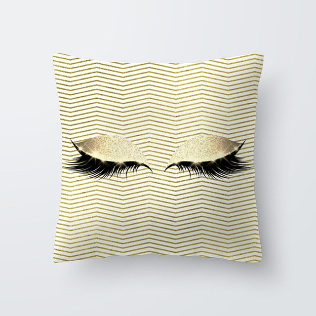 Marble Eye lash Decorative Throw Pillow Cushion Cover Home Decor