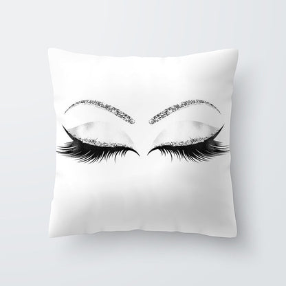 Marble Eye lash Decorative Throw Pillow Cushion Cover Home Decor