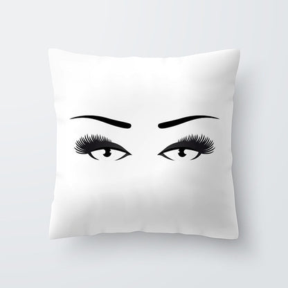 Marble Eye lash Decorative Throw Pillow Cushion Cover Home Decor