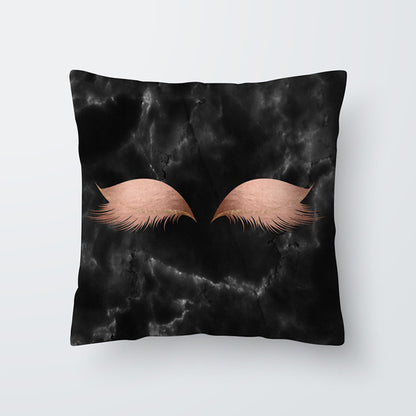 Marble Eye lash Decorative Throw Pillow Cushion Cover Home Decor