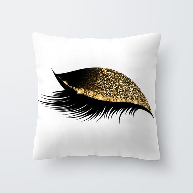 Marble Eye lash Decorative Throw Pillow Cushion Cover Home Decor