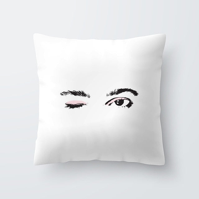 Marble Eye lash Decorative Throw Pillow Cushion Cover Home Decor