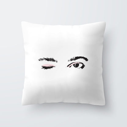 Marble Eye lash Decorative Throw Pillow Cushion Cover Home Decor