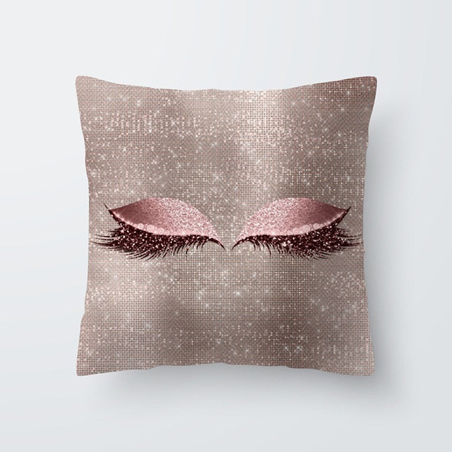 Marble Eye lash Decorative Throw Pillow Cushion Cover Home Decor
