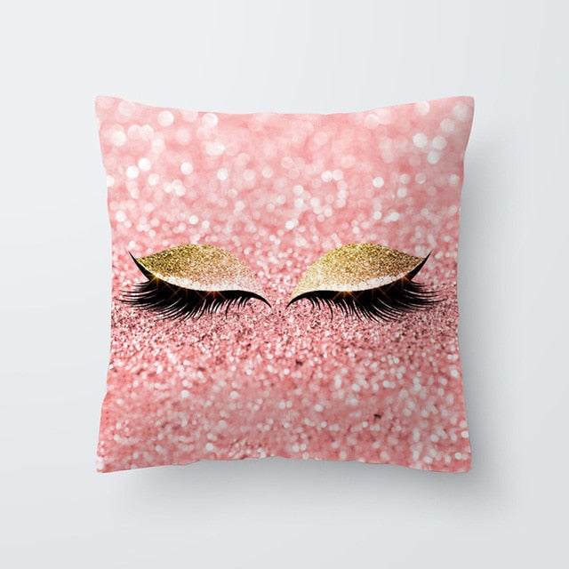 Marble Eye lash Decorative Throw Pillow Cushion Cover Home Decor