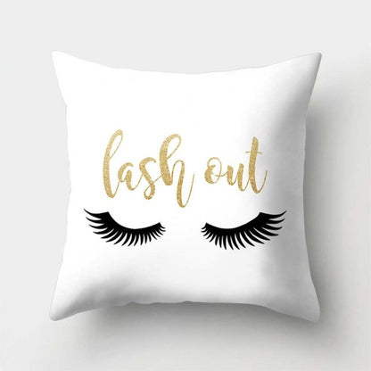 Marble Eye lash Decorative Throw Pillow Cushion Cover Home Decor