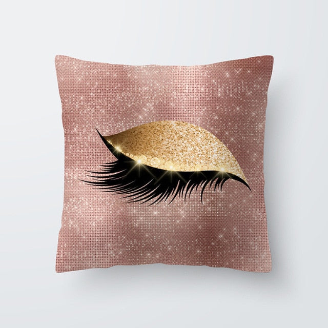 Marble Eye lash Decorative Throw Pillow Cushion Cover Home Decor