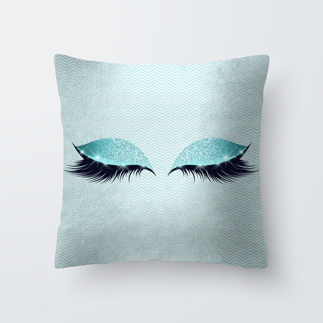 Marble Eye lash Decorative Throw Pillow Cushion Cover Home Decor