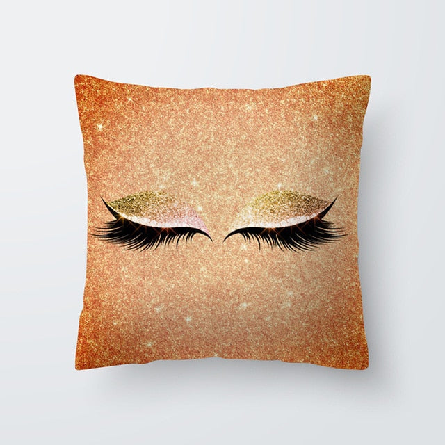 Marble Eye lash Decorative Throw Pillow Cushion Cover Home Decor