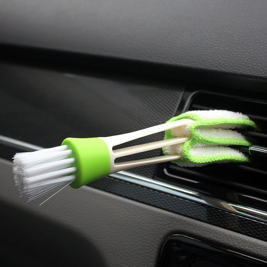 Car-styling Auto Accessories 2 In 1 Car Air-conditioner Outlet Cleaning Tool Long Durable Multi-purpose Duster Brush Cleaner
