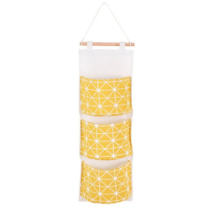 Cute Wall Sundry Cotton Line Hanging Organizer Bag Multi-layer Holder Makeup Rack Jewelry Storage  Basket