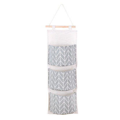 Cute Wall Sundry Cotton Line Hanging Organizer Bag Multi-layer Holder Makeup Rack Jewelry Storage  Basket