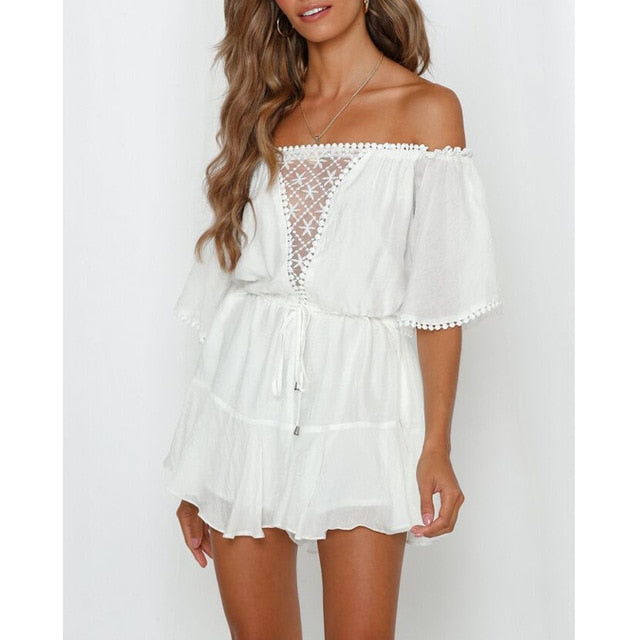 2019 New Bikini Beach Skirt Tunics for Beach Long Leaves Print Bikini Cover up