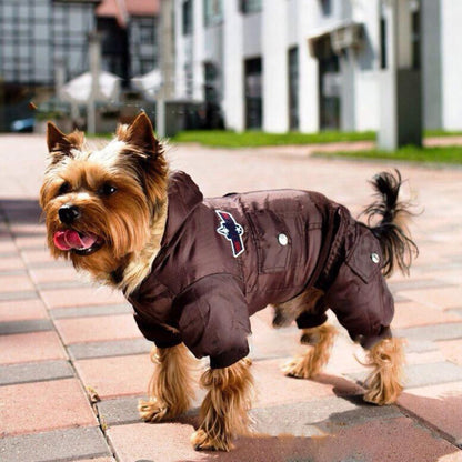 New Arrival Hot Winter Warm Small Dog Pet Clothes Padded Hoodie Jumpsuit Pants Apparel XS-XL
