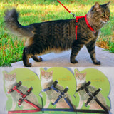 Cat Harness And Leash Hot Sale 3 Colors Nylon Products For Animals Adjustable Pet Traction Harness Belt Cat Kitten Halter Collar - Shopy Max