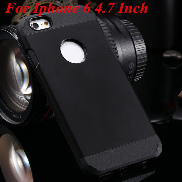 For Apple Iphone 6 6S Plus Case Covers Luxury Ultra Thin 2 In1 Armor Shell TPU+PC Hard Back
