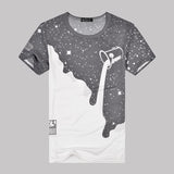 New 2016 Mens Summer Casual Short Sleeve Tees Cotton 3D Designer Milk Printed T Shirt - Shopy Max
