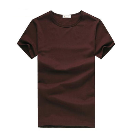 2016 Free Shipping new  Slim dark green red orange blue gray black  white T shirts Slim Fit