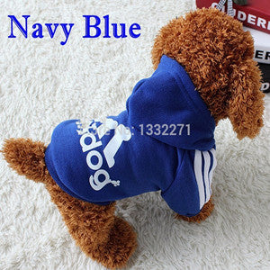 Dog Clothes Pets Coats Soft Cotton Puppy Dog Clothes Adidog Hoodies Clothes