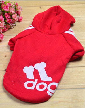 Dog Clothes Pets Coats Soft Cotton Puppy Dog Clothes Adidog Hoodies Clothes