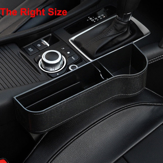 Car Seat Slit Gap Storage Boxes Catcher Box Pocket Organizer Phone Cup Holder