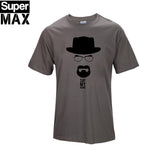 CXT03-C1 Top quality COTTON o neck heisenberg men tshirt short sleeve print casual