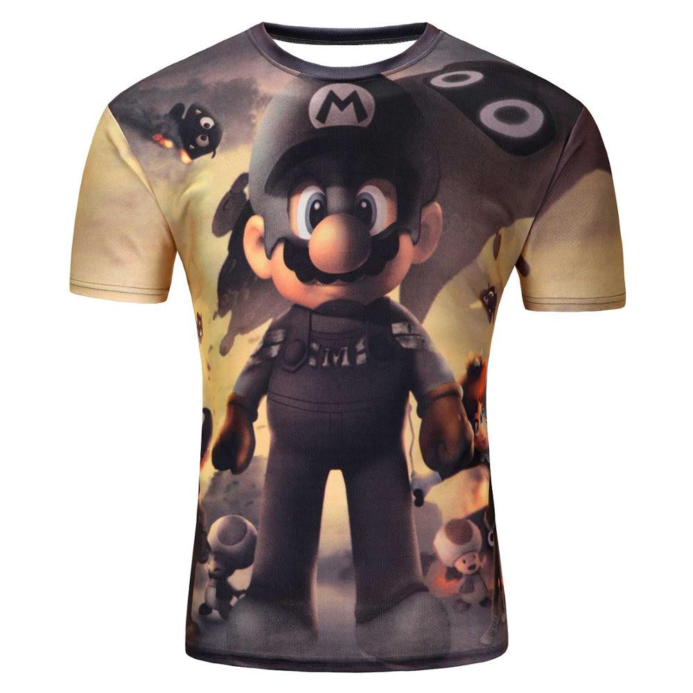 Men's Short Sleeve Polyester O-Neck T-Shirt Punk 3D thinkers/tree Printed T shirt Men t shirt