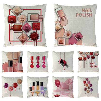 New Cosmetics Perfume Bottles Nail polish Lipsticks Pillow Cove