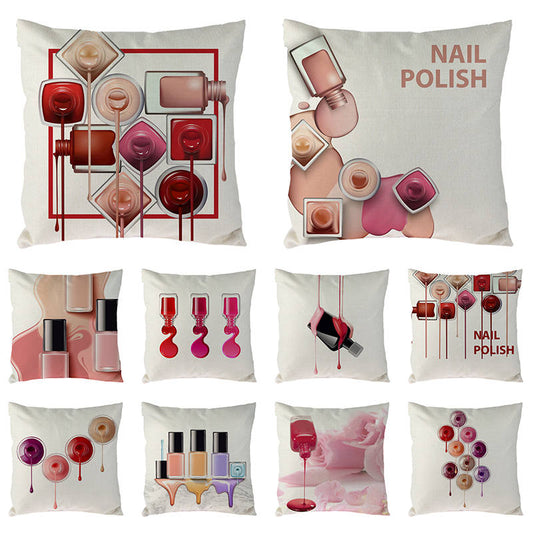 New Cosmetics Perfume Bottles Nail polish Lipsticks Pillow Cove