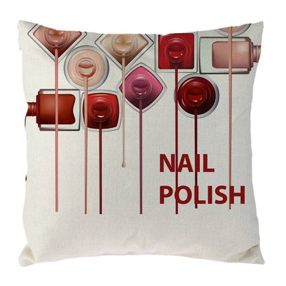 New Cosmetics Perfume Bottles Nail polish Lipsticks Pillow Cove